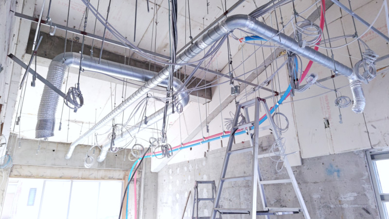 森林・林業教育拠点改修工事の進捗12/15_4