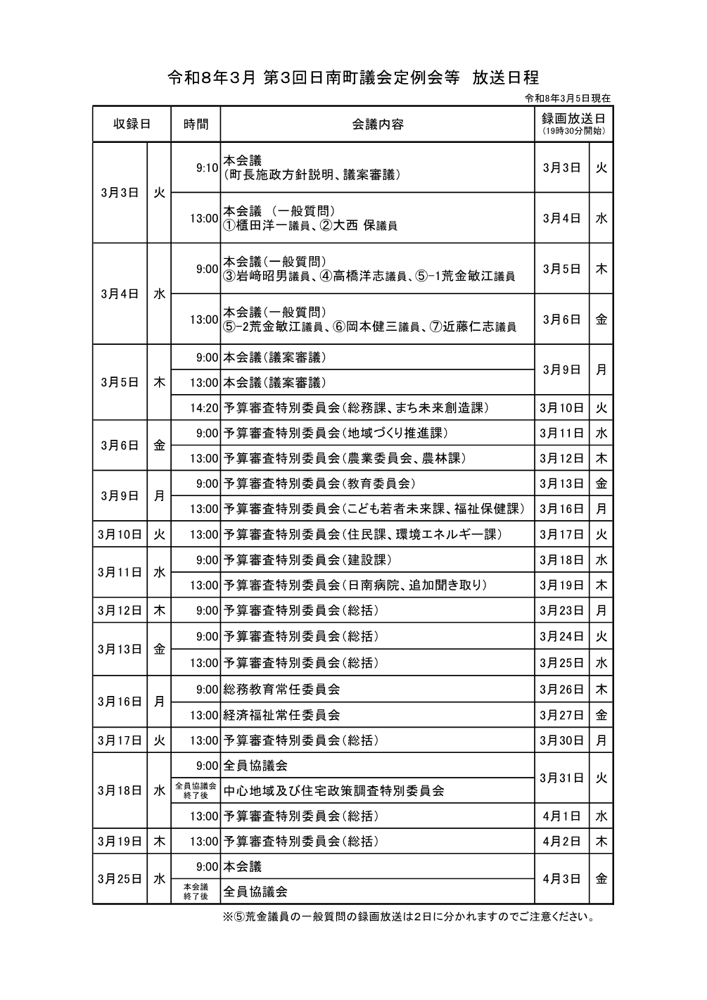 3月議会（R8.3.5訂正）